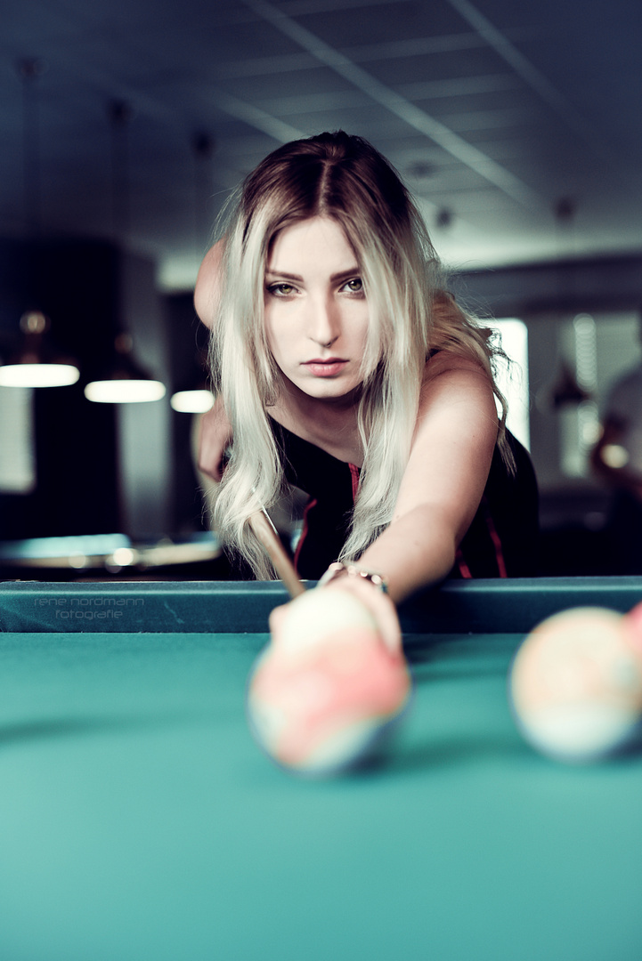 Playing pool