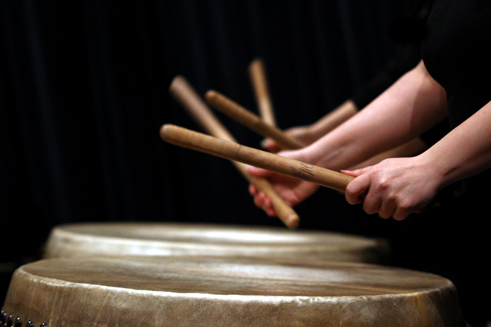 -- Playing Taiko --