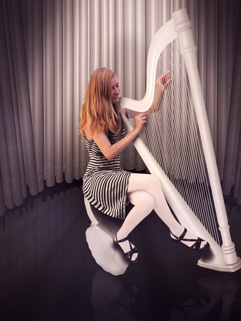 Playing the Harp