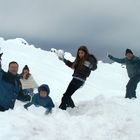 Playing with snow at Valle Nevado