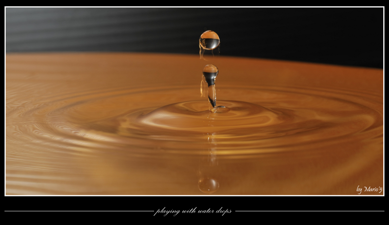 Playing with water drops