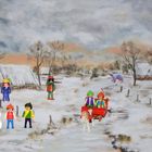 Playmobil in einer Winterlandschaft 