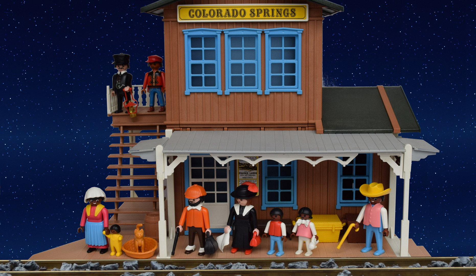 Playmobil Western 3770 Bahnhof Colorado Springs