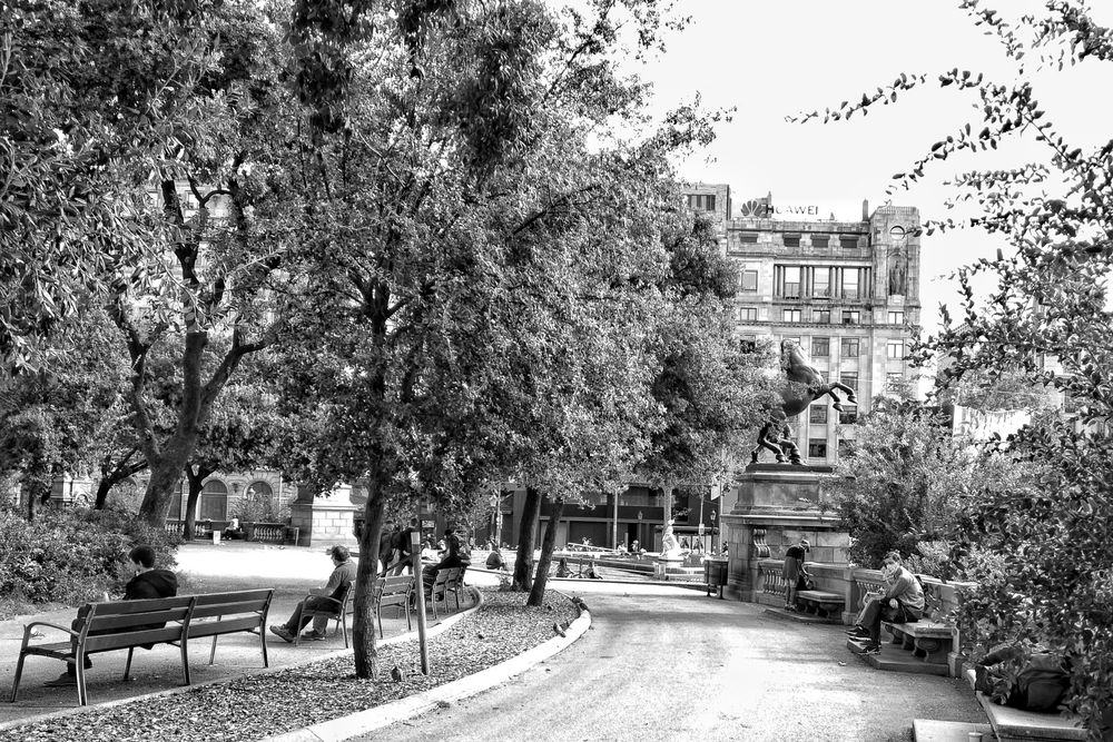 Plaza Catalunya, Barcelona - España