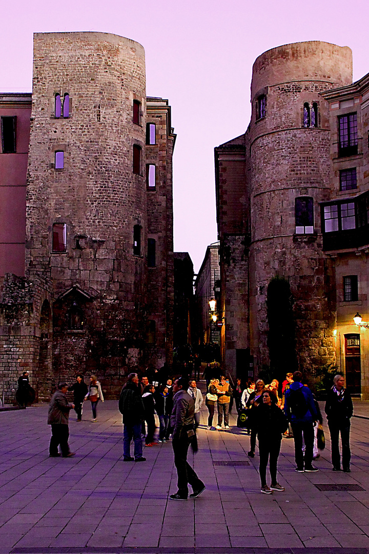 Plaza catedral de Barcelona