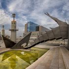 Plaza con tobogan. Panorámica 