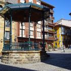 Plaza de Bermeo, País Vasco, España