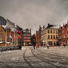 plaza de brujas nevando