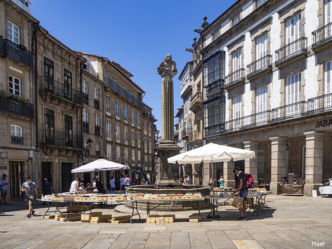 Plaza de Cervantes. Santiago.