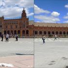 Plaza de España Sevilla Spanien - 3D Kreuzblick