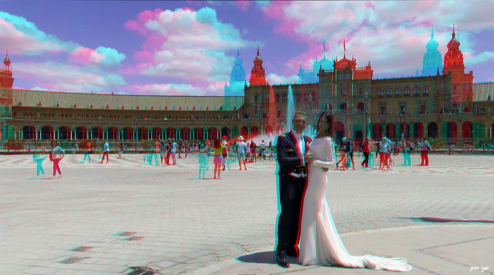 Plaza de España Sevilla Spanien 