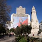 Plaza de Espana, Cervantes Denkmal