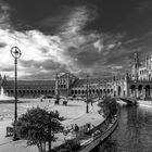 plaza españa bw