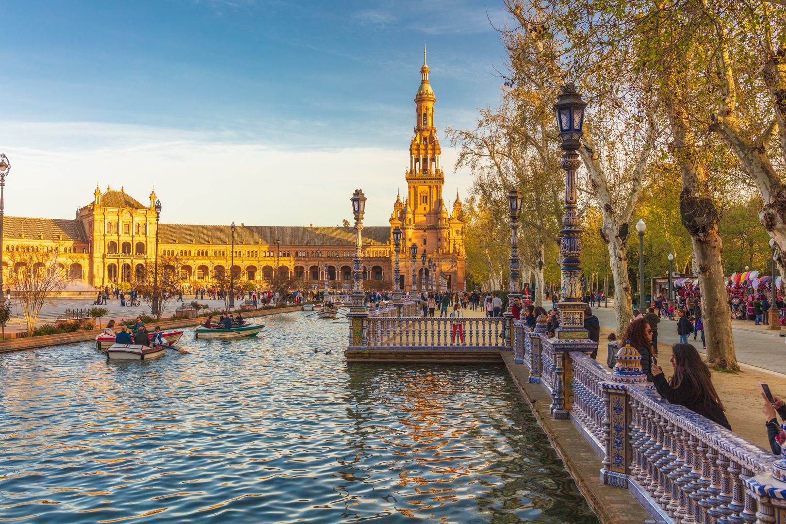 plaza españa sunset, Sevilla