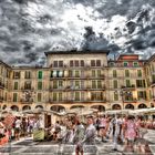 plaza mayor in palma de mallorca, hdr