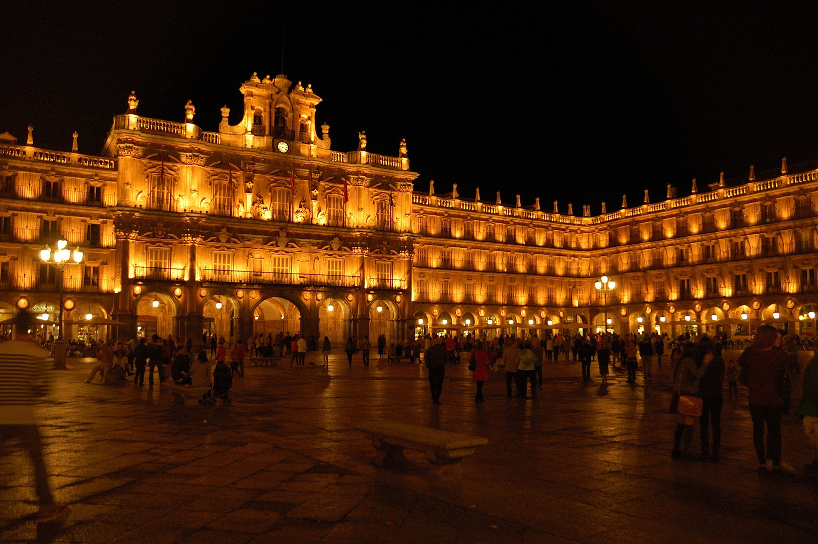 Plaza Mayor Salamanca nocturna