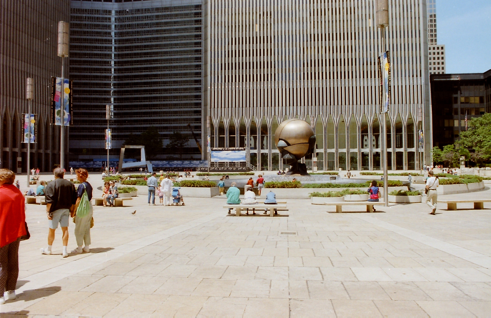 Plaza vor dem WTC vor etwa 20 Jahren