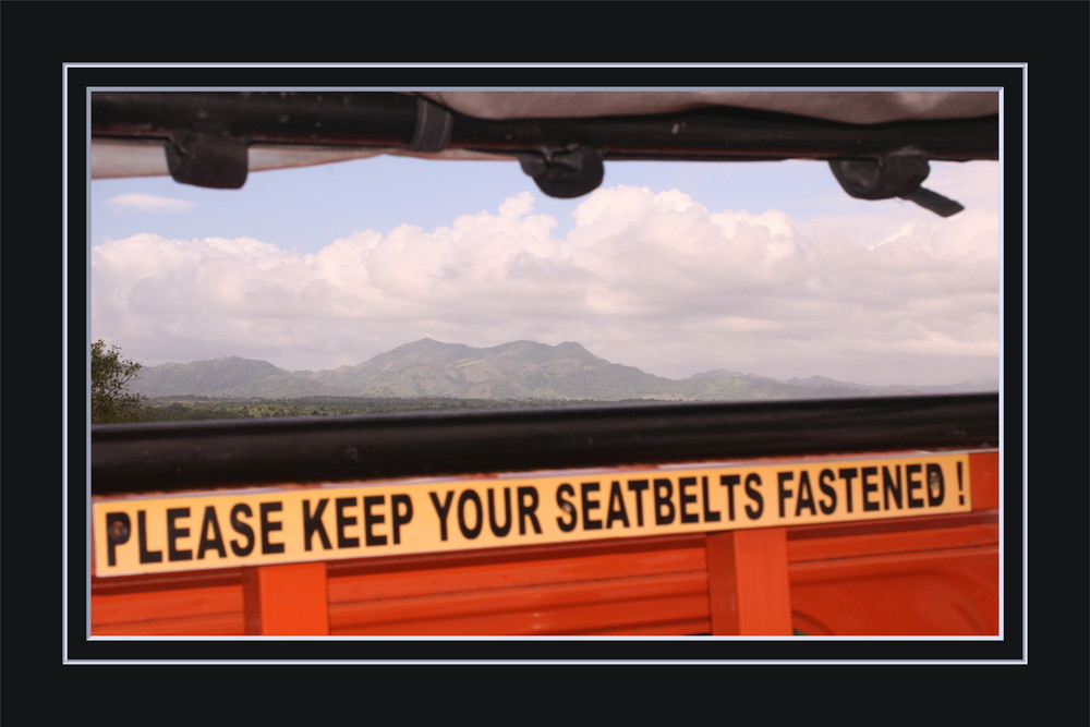 Please keep your seatbelts fastened!