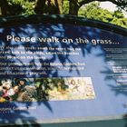 Please walk on the grass.....