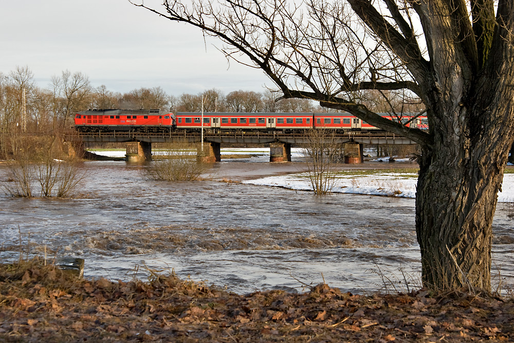 Pleißehochwasser mit Ludmilla