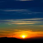 Plettenbergturm im Sonnenuntergang