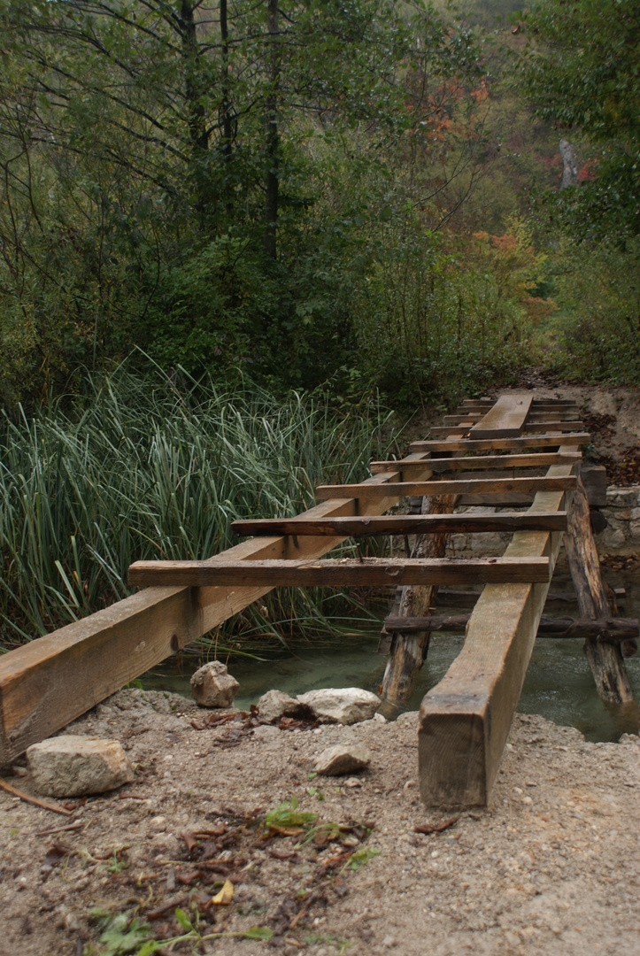 Plitvicer Holzbrücke