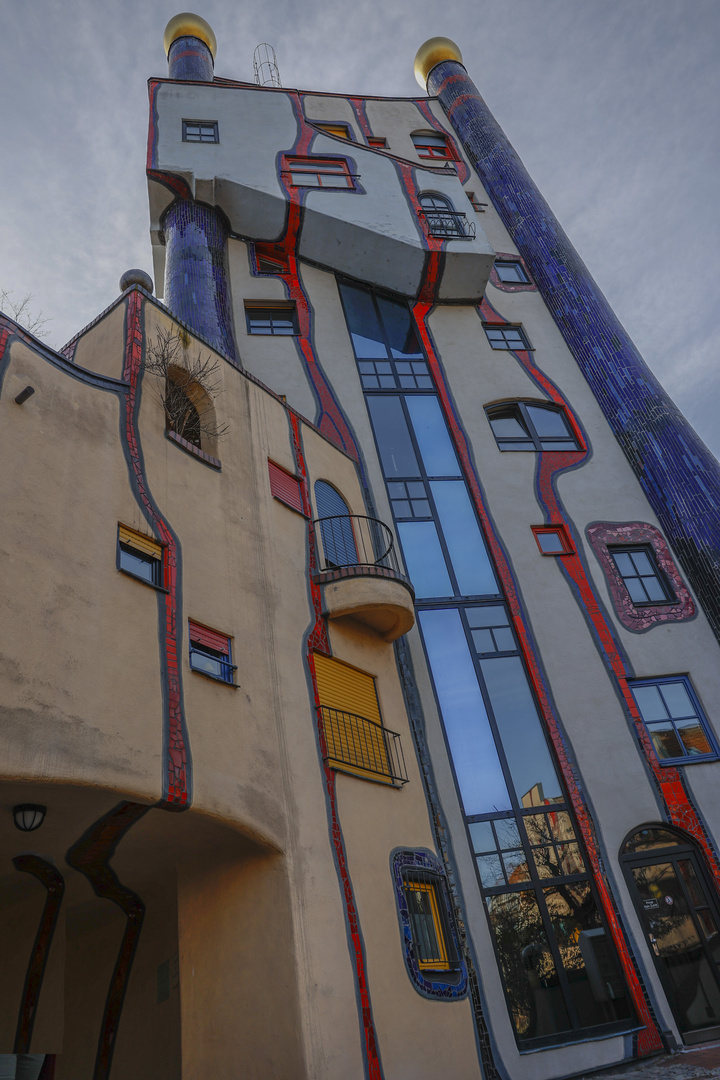 Plochingen Regenturm Hundertwasserhaus