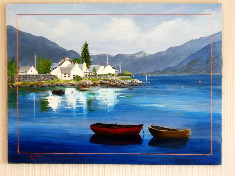 Plockton (acrylic painting)