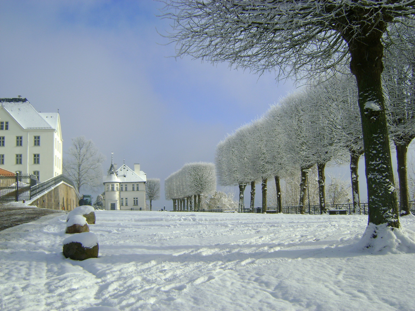 Plöner Schloss im Schnee