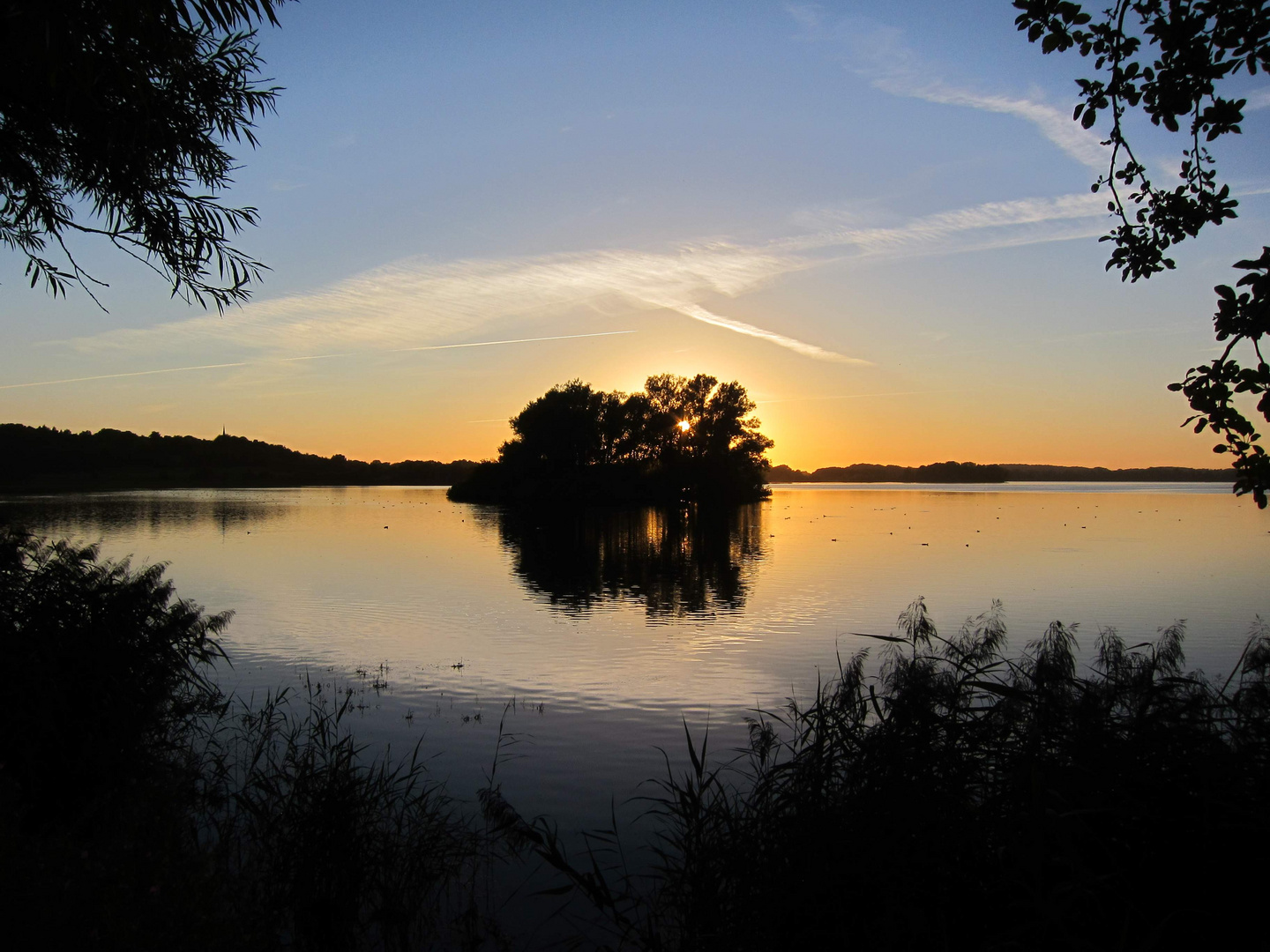 Plöner See im Sonnenuntergang 2012