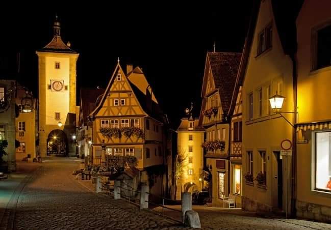 Plönlein bei Nacht.... Rothenburg ob Tauber 