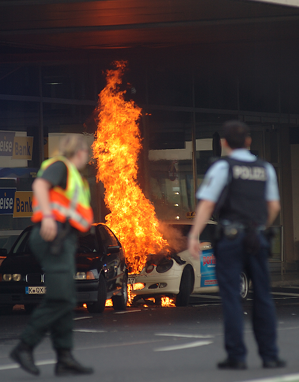 Plötzlich stand es in Flammen