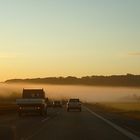 Plötzliche Nebelwand auf der Autobahn