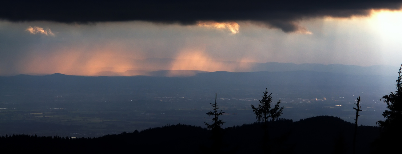 pluie de feu dans les Vosges