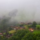 Pluie d'été sur la montagne