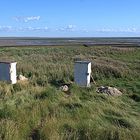 Plumpsklos auf der Vogelhallig: "Norderoog".