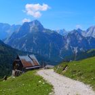 Plumsjochhütte und Karwendel