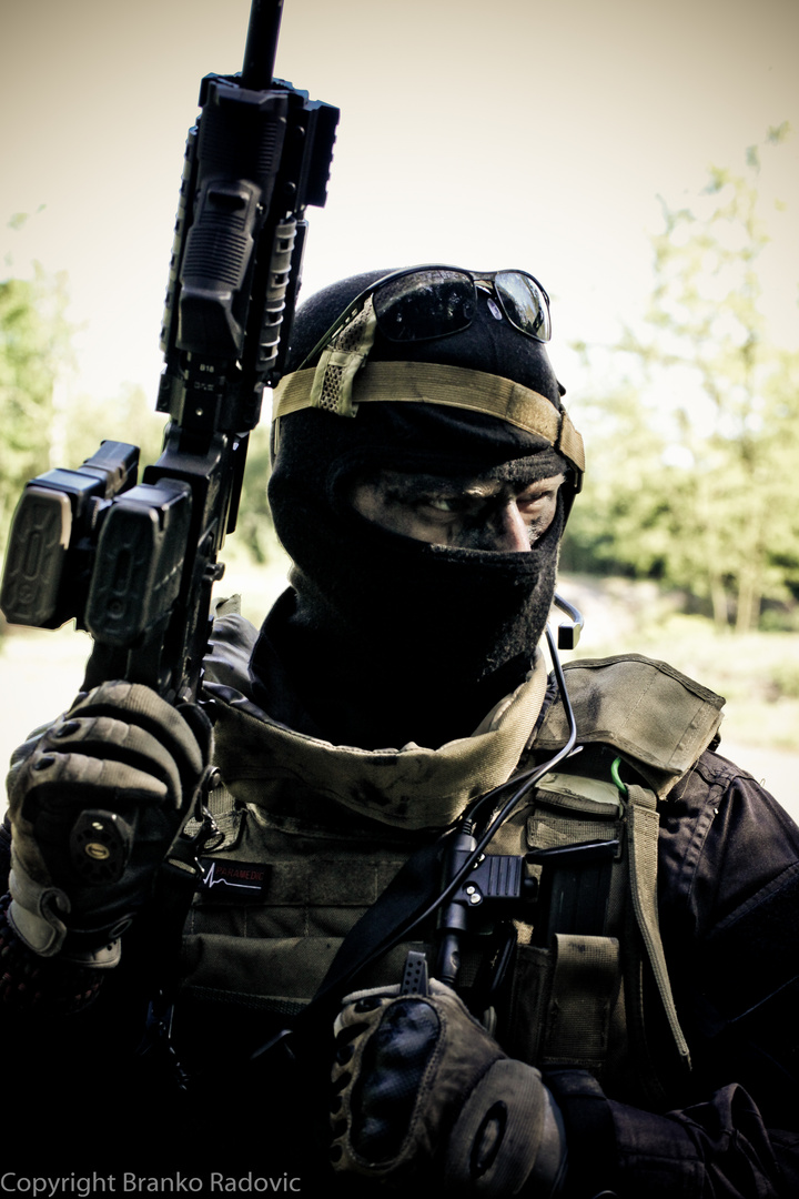 PMC Reenactor aus dem Team CTS