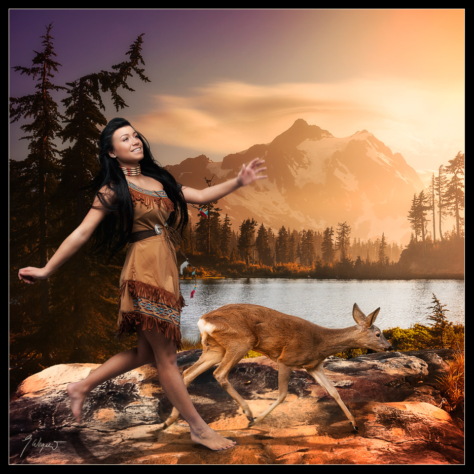Pocahontas, auch Matoaka, "die Verspielte", die, die alles durcheinanderbringt