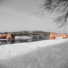 Pöppelmann-Brücke Grimma / Sachsen im Winter 2013