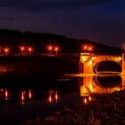 Pöppelmannbrücke bei Nacht