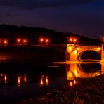 Pöppelmannbrücke bei Nacht
