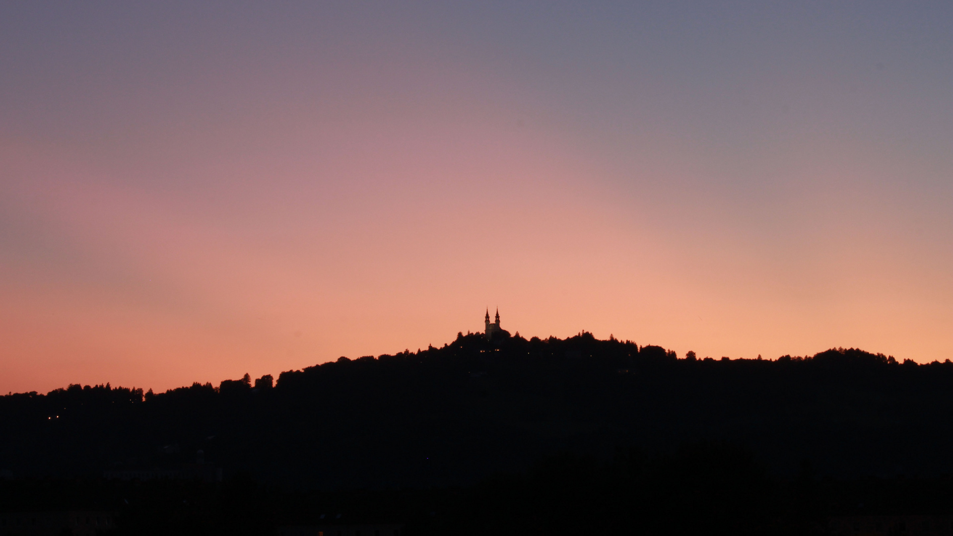 Pöstlingberg im Abendrot