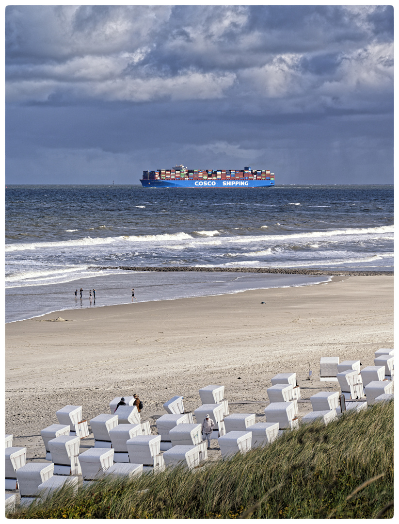 Pötte schauen auf Wangerooge - COSCO SHIPPING GALAXY