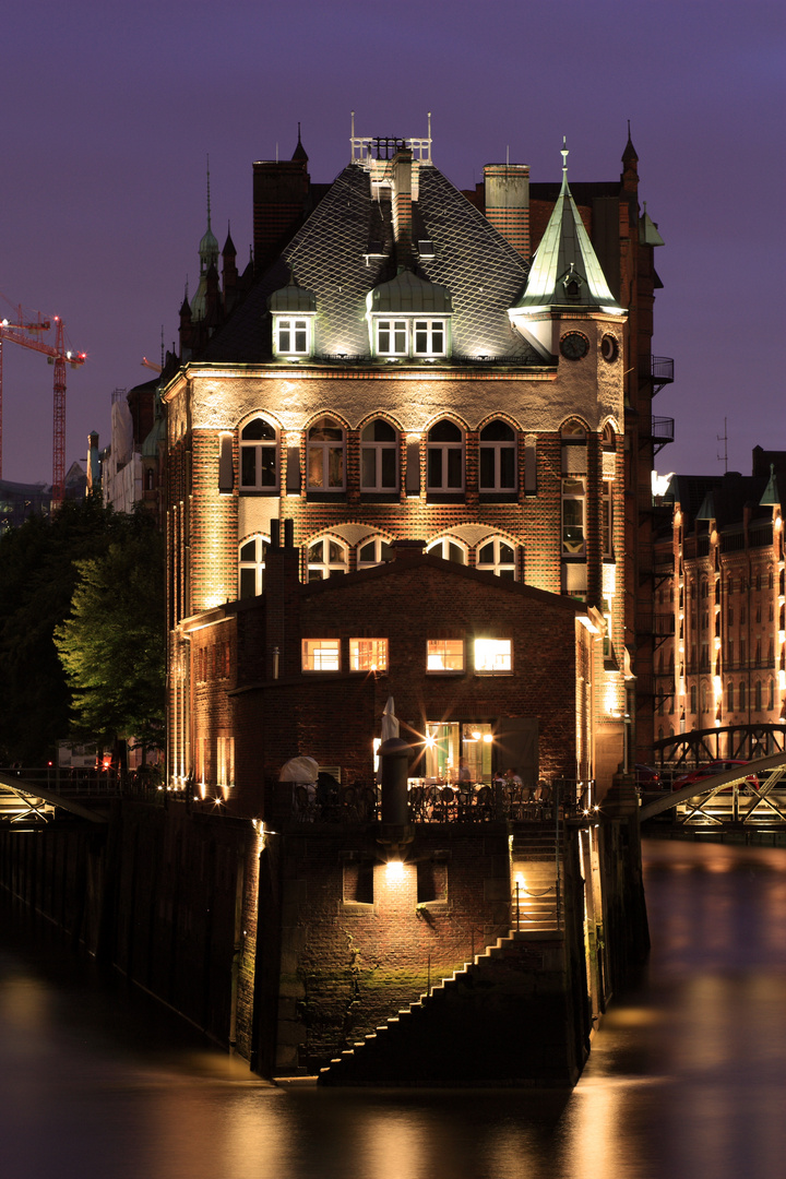 Poggenmühlenbrücke bei Nacht...