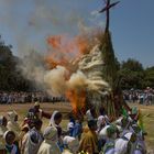 Point final de la fête de Masqal à Axum.