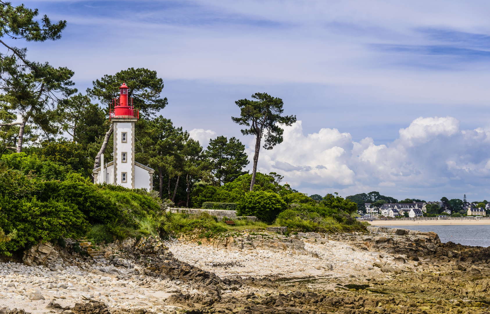 Pointe de Combrit, SteMarine, Bretagne, France Foto & Bild bäume