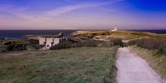 Pointe des poulains le phare et le fortin de Sarah Bernardt