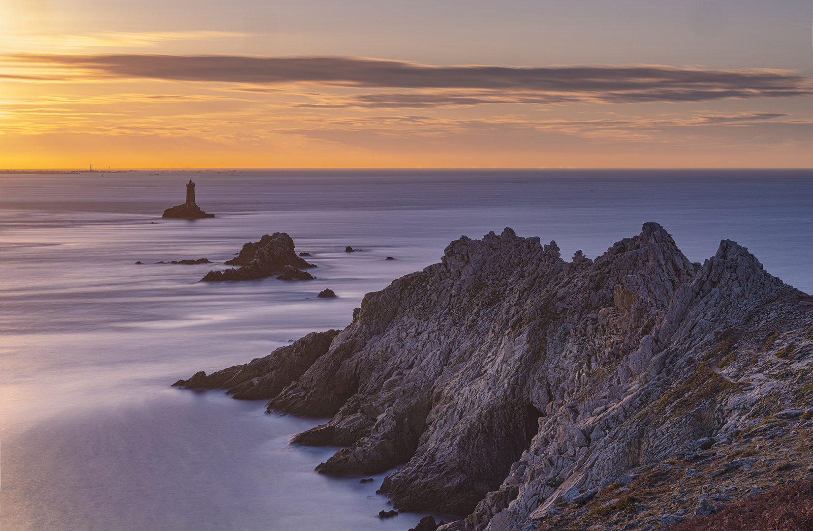 Pointe du Raz zur goldenen Stunde