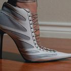 Pointy ankle boots - side view